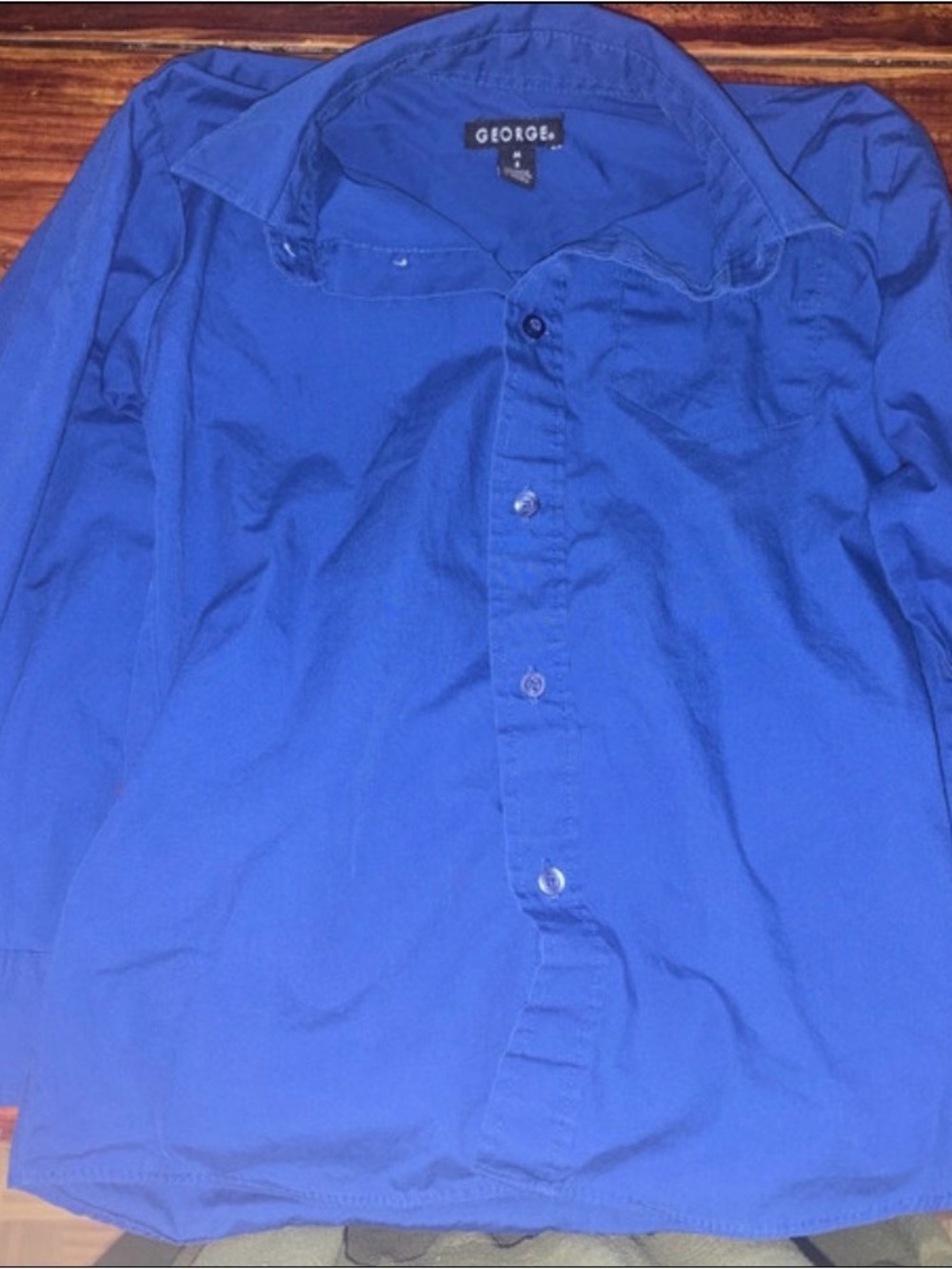 George Boys Royal Blue Button-Down Shirt
